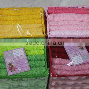 New spring lovely terry cotton basket towel,gift towel,face towel