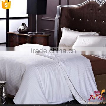 Luxury hotel bedding sets cotton sateen strip bedding set with high quality