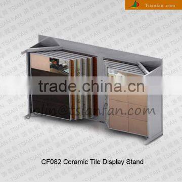 CF082 nature stone display rack manufacture / page turning type rack