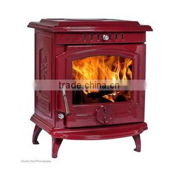portable cast iron wood pellet burning stove fireplace hearth