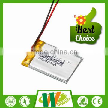 High quality lithium ion polymer battery 303040 320mAh with PCB