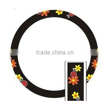 flora Leather steering wheel cover series