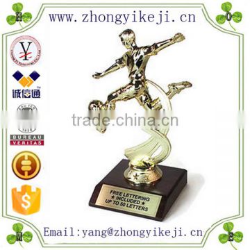 2015 chinese factory custom made handmade carved hot new product lovely polyresin world cup soccer trophy