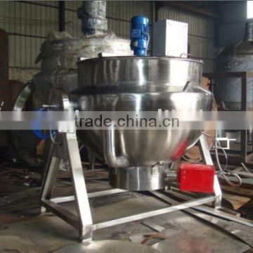 Jacketed gas cooking kettle wigh gas burner