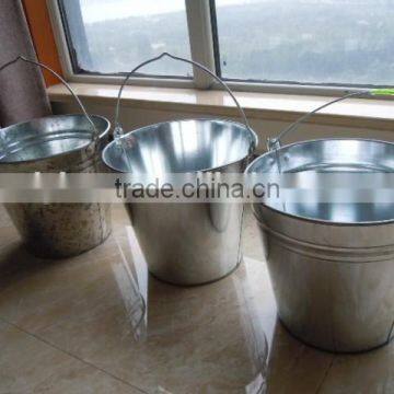 Pail in buckets,zinc bucket,iron bucket for home and garden use