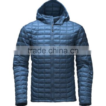 2017 winter Mens softshell goose down classic puffer hooded jacket