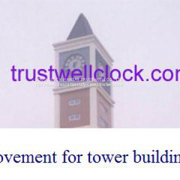 four 4 sides tower building clocks with GPS Synchronization