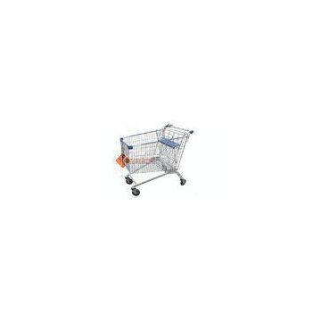 Lightweight Wire Metal Supermarket Shopping Cart For Groceries 240L