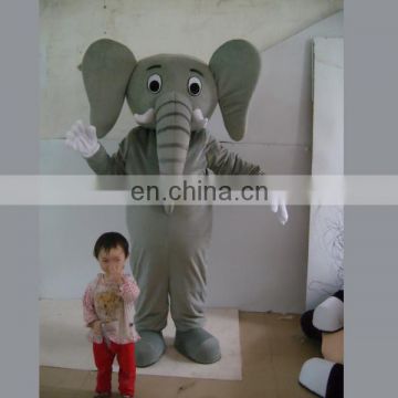 Handmade costumized design gray inflatable elephant costume