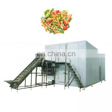 high output industrial refrigerator iqf freezer fluidized quick-freeze machine for vegetable and fruit