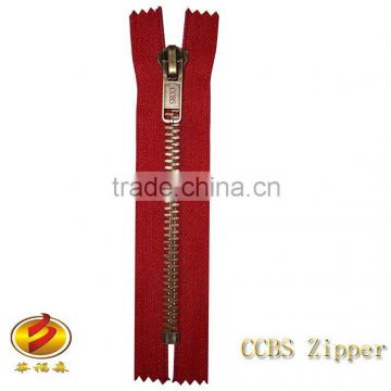 High Quality No.8 Fashion Close End brass metal Zipper