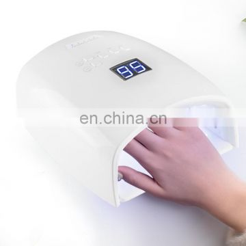 Asianail Handheld Quick Dry Uv Led Nail Dryer Finger Gel Uv Led 48w dryer Wireless rechargeable battery nail lamp