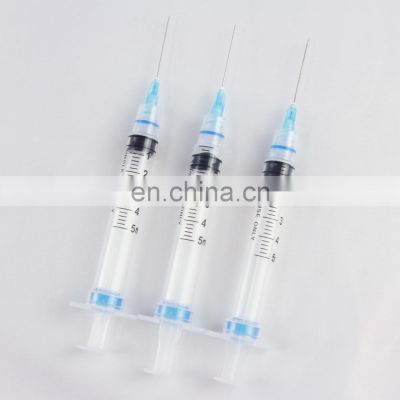 Disposable syringe medical consumables needles and syringes disposable products 5ML auto-disable syringe