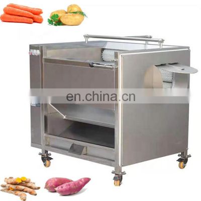 2021 GRANDE Stainless Steel Automatic Brush Type Sweet Potatoes Peel Machine Washing Peeling Machine for Sale