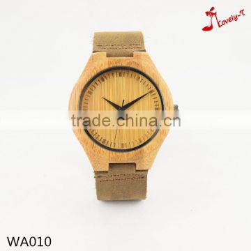 Wholesale Fashion Wood Watch Men Custom Logo ladies classic Wrist Watch With Leather Band