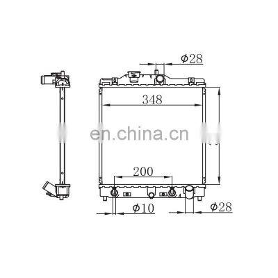 manufacturers Hot Sale 19010-P03-901 Cooling System Car Radiator Auto Radiator For HONDA