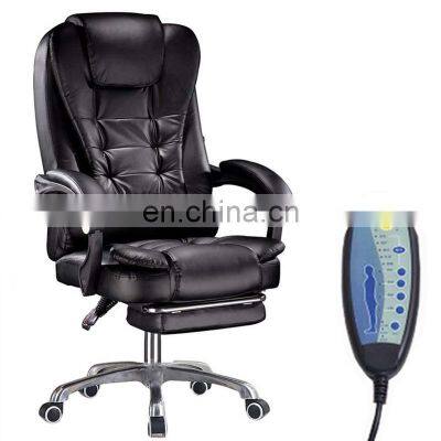 cheap price office furniture modern leather reclining manager wheel swivel executive ergonomic massage office chair for sale