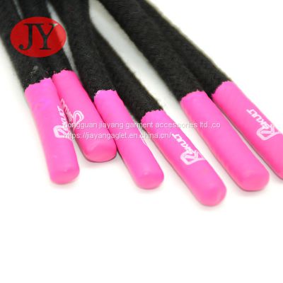 manufacturer wholesale non toxic plastic and print logo drawstring dipping silicone tips