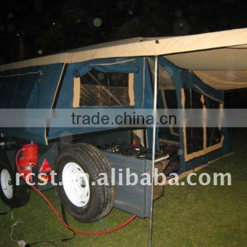 heavy duty steel camper trailer and off road family camping trailer