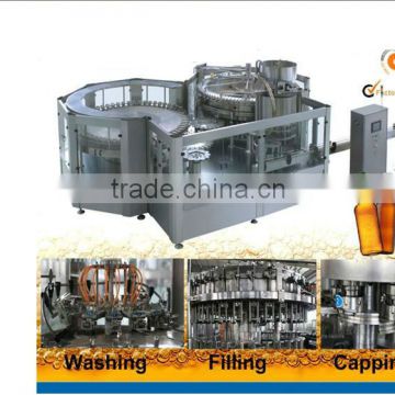 Automatic 3 in 1 alcohol glass bottle filling machine/line