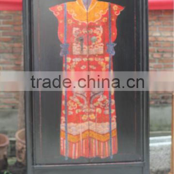Chinese Antique furniture living room painting cabinet
