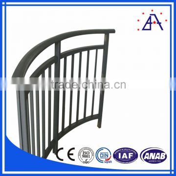 Customized design and high quality aluminum handrail brushed