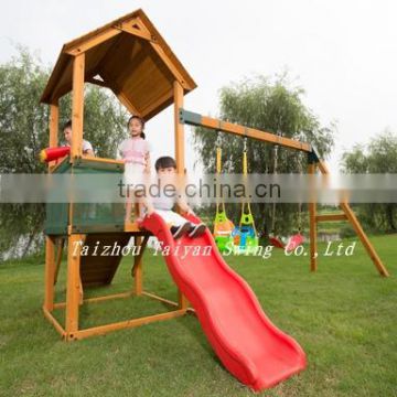 Wooden House Play Centre with Slide