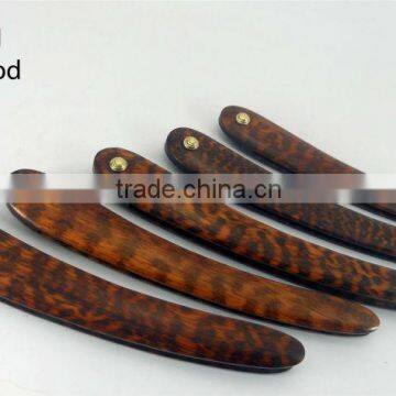 Snakewood Straight Razor Scales for Restoring Vintage Blades