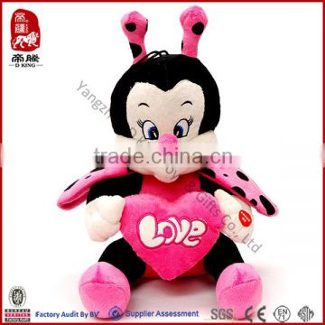 ICTI SEDEX Plush Soft Valentine Stuffed Ladybird Toy