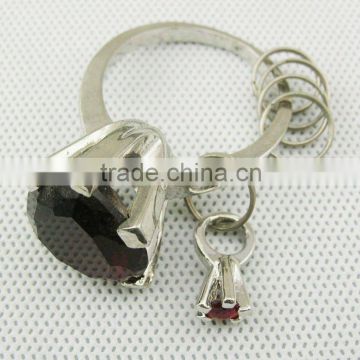 novelty metal diamond ring keychain/keyholder supplier ,can add customer's logo,various designs and colors