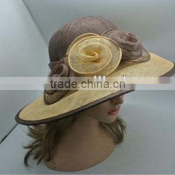 2014 new style lady sinamay hat for church party