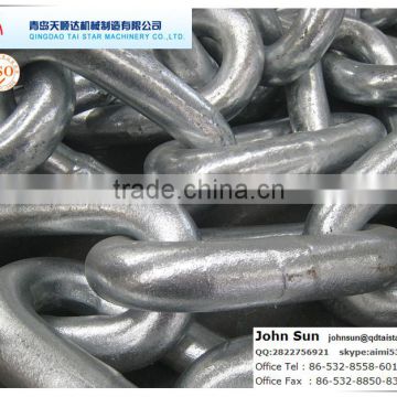 high quality studless link marine anchor chain grade U3