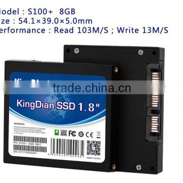 KingDian 1.8 inch internal sata hard drive 8GB SSD for POS machine ,tablet PC