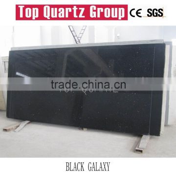 Black starlight quartz stone slab