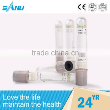disposable medical tube grey cap vacuum blood collection tube for sale