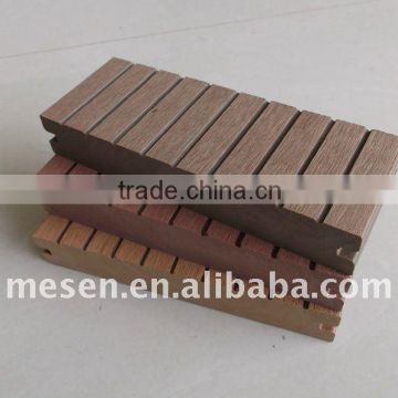 High Impact Resistant Waterproof Wood Fiber + HDPE WPC Composite Solid Outdoor Decking Timber