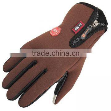 Leisure sports warm gloves/Palm point plastic non-slip/Touch screen gloves winter skiing