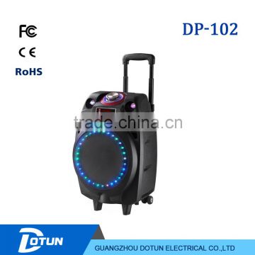 Trolley speaker with LED