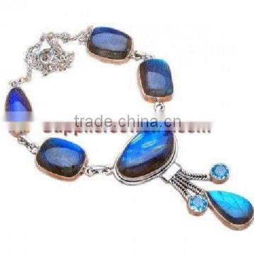 Exclusive!! Abradorite Blue Topaz Jewellery Diamond Bracelet Solitaire Engagement Ring Settings Gold Wedding Bands