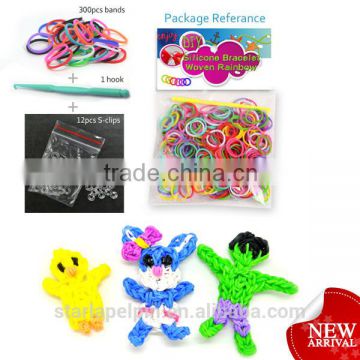 Fluorescent neon crazy loom bands wholesale rubber band diy loom