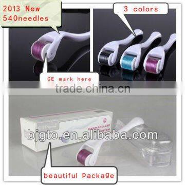 2015 best price GTO brand Stainless steel or titanium 540 derma roller meso roller