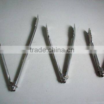 stainless steel utility tongs bread tongs