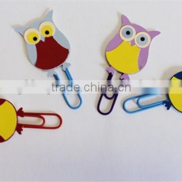 2017 Decorative paperclips wooden owl paper clips made in China
