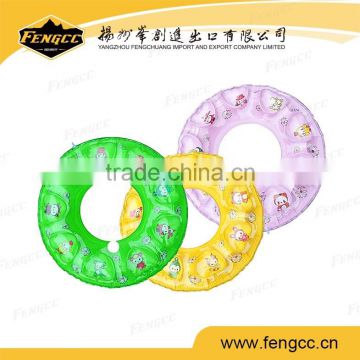 Promotion custom print inflatable ring swim ring
