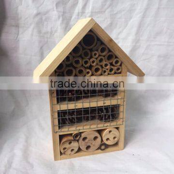 New design natural wooden insect house, bee house for hanging outside
