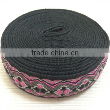 100% polyester jacquard webbing belts with company name