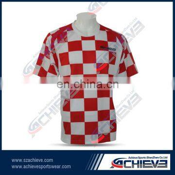 sublimation training football wear team soccer uniform dry fit soccer shirt
