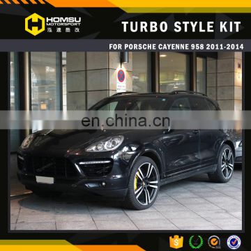 Hot selling turbo design style front bumper pur material auto parts for porsch-e cayenne 958 2010-2014 in stock