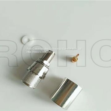 Straight RF Coaxial Connector SMA Female Crimp for Rg213/LMR400/Rg214 Cable