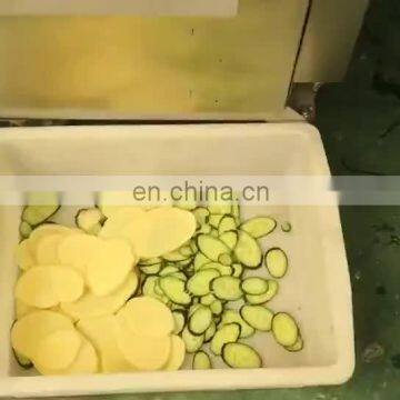Vegetables lettuce slicing and dicing cube cutting machine